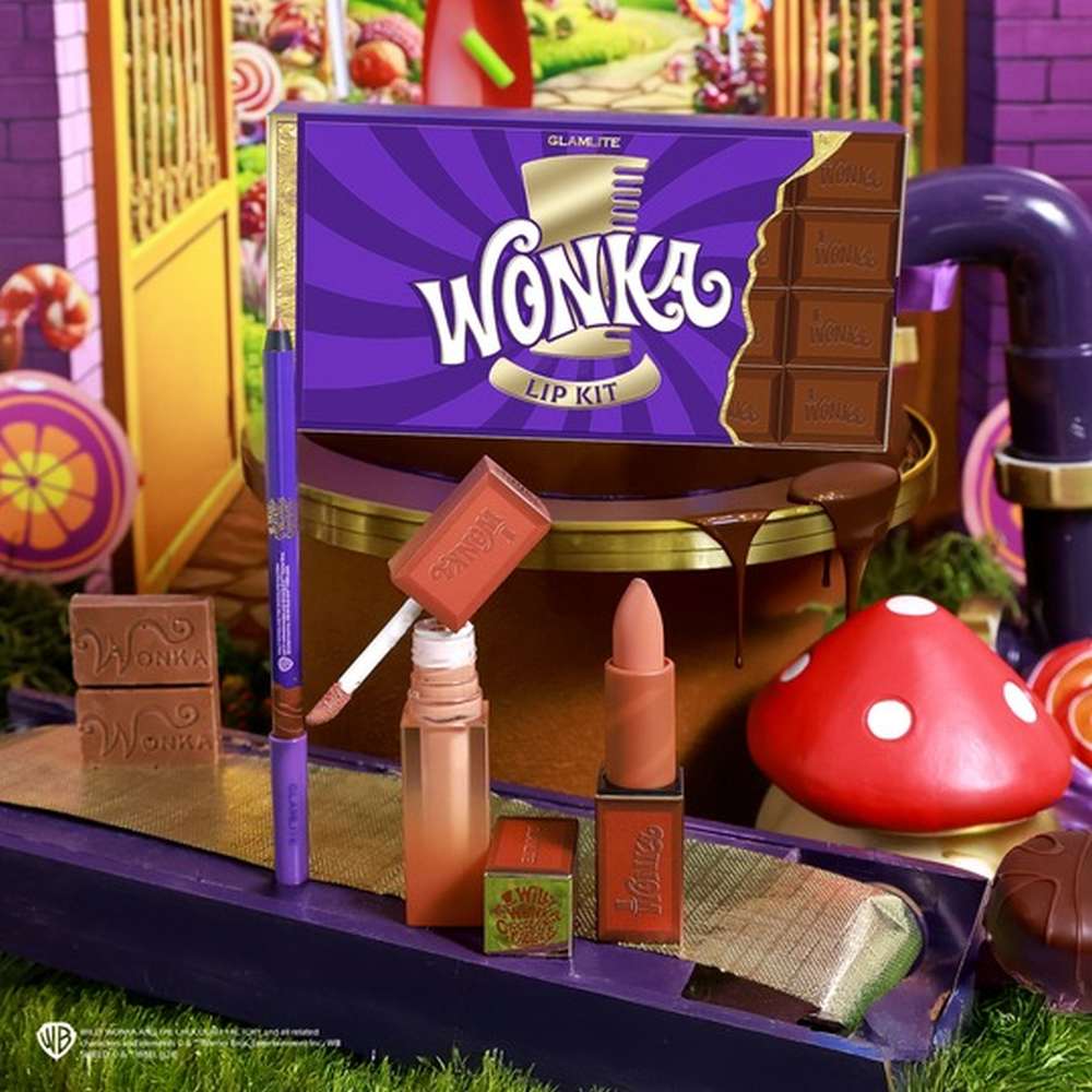 Glamlite Wonka - Wonka x Glamlite Lip kit - Brown